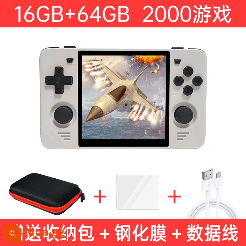 powkiddy 2023 bảng điều khiển cầm tay mã nguồn mở RGB30 mới 8090 năm trẻ em retro PSP King of Fighters arcade GBA trò chơi điện tử cầm tay độc lập máy bong bóng hội trường bảng điều khiển trò chơi cầm tay kết nối với TV - Trắng 16G+64G đi kèm túi đựng và cáp dữ liệu/phim cường lực