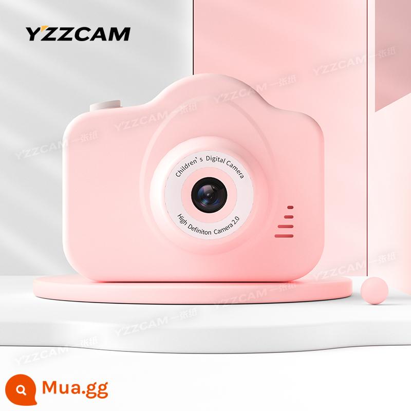 Camera kép độ nét cao máy ảnh kỹ thuật số dễ thương trong khuôn viên sinh viên có thể chụp ảnh và tải lên máy ảnh ghi lại hành trình trên điện thoại di động - Màu hồng(ảnh đơn HD)