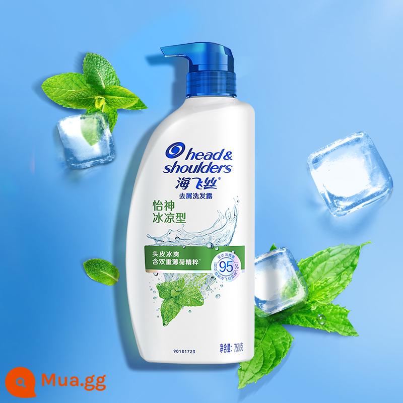 Helen Xiandusi Refreshing Shampoo Dầu Gội Refreshing, Dầu Gội Trị Gàu, Kiểm Soát Dầu, Chống Ngứa, Refreshing 750g×1 Chai - cây bạc hà