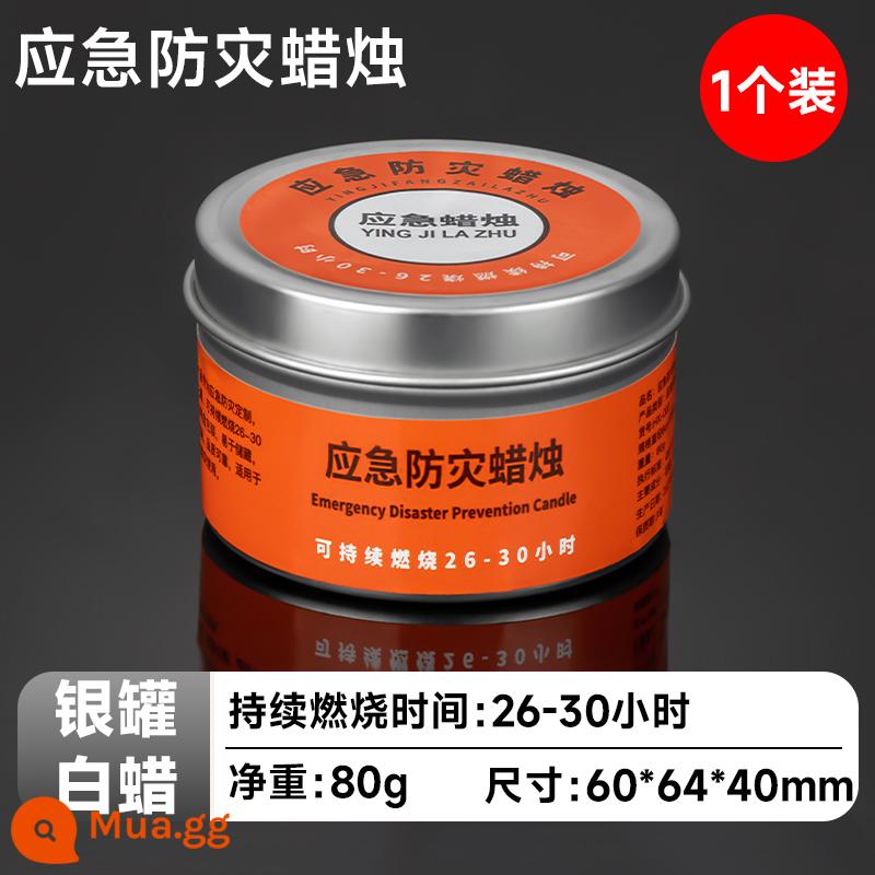 Nến đỏ và trắng chiếu sáng hộ gia đình mất điện khẩn cấp nến phòng chống thiên tai nến nến không khói và không mùi giá đựng nến nến sinh nhật chống gió - [Sáp trắng bạc] 1 gói❤ Kéo dài trong 30 giờ