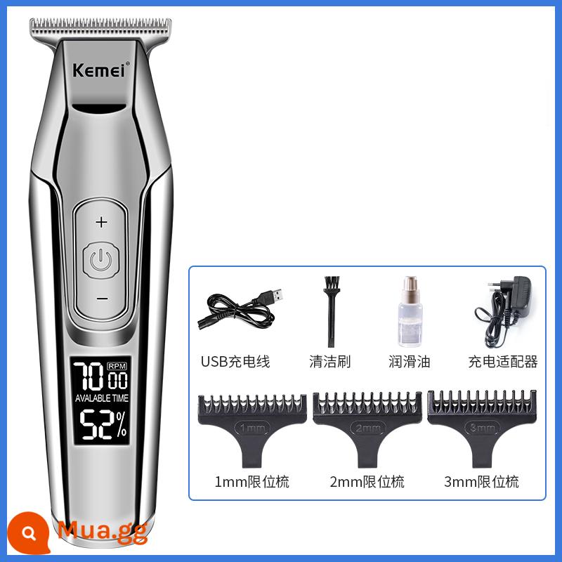 Khắc điện đẩy clipper máy làm tóc cạo đầu hiện vật salon tóc đặc biệt tự cạo dao cạo notch nhỏ clipper dầu đầu clipper - Gói 1 (bản chính thức)