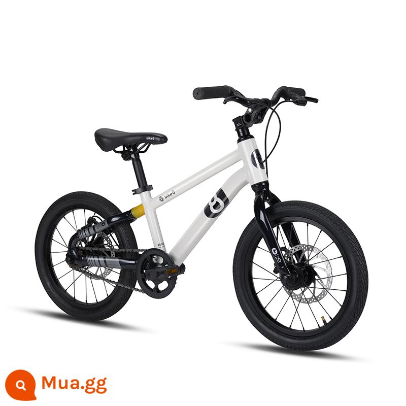 Bike8 xe đạp trẻ em 3-6 tuổi 16 inch bé trai và bé gái chống sốc xe đẩy trẻ em phanh đĩa xe đạp trẻ em - Tốc độ đơn 16 inch [màu trắng đơn giản] [Tốc độ đơn 16 inch]