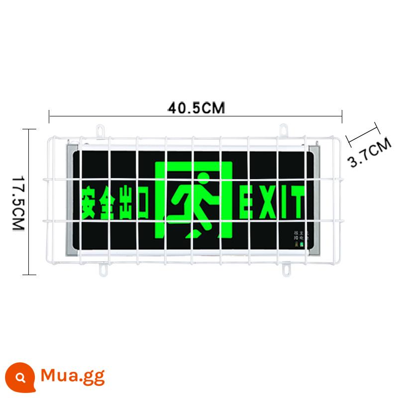 Thoát hiểm an toàn vỏ bảo vệ lửa chiếu sáng khẩn cấp bằng thép không gỉ kim loại lưới chống va chạm kênh đèn báo sơ tán túi đựng đồ giường - Bao gồm mô hình phổ quát-40,5X17,5-vít