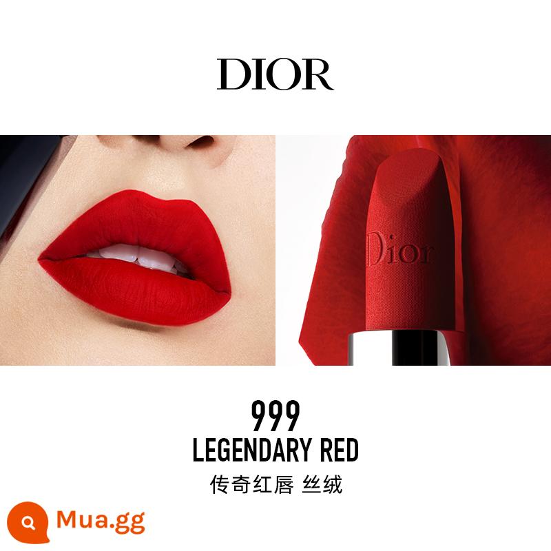 [Chữ độ nét cao] Son môi vàng xanh Dior Dior Lieyan màu mới #735#999#720 nhung - [Màu Sắc Nổi Tiếng] 999 Legend Red Lip Velvet