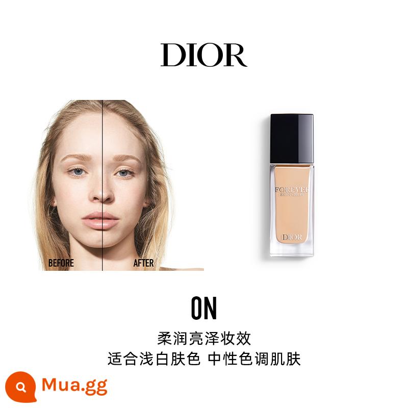 [Quà tặng ngày lễ] Kem nền dạng lỏng khóa trang điểm thế hệ mới Dior Dior lì cho da dầu giữ lớp trang điểm mà không cần cọ trang điểm - [Màu nổi tiếng] Mềm và bóng số 0N ( tone da trắng sáng, tone trung tính)