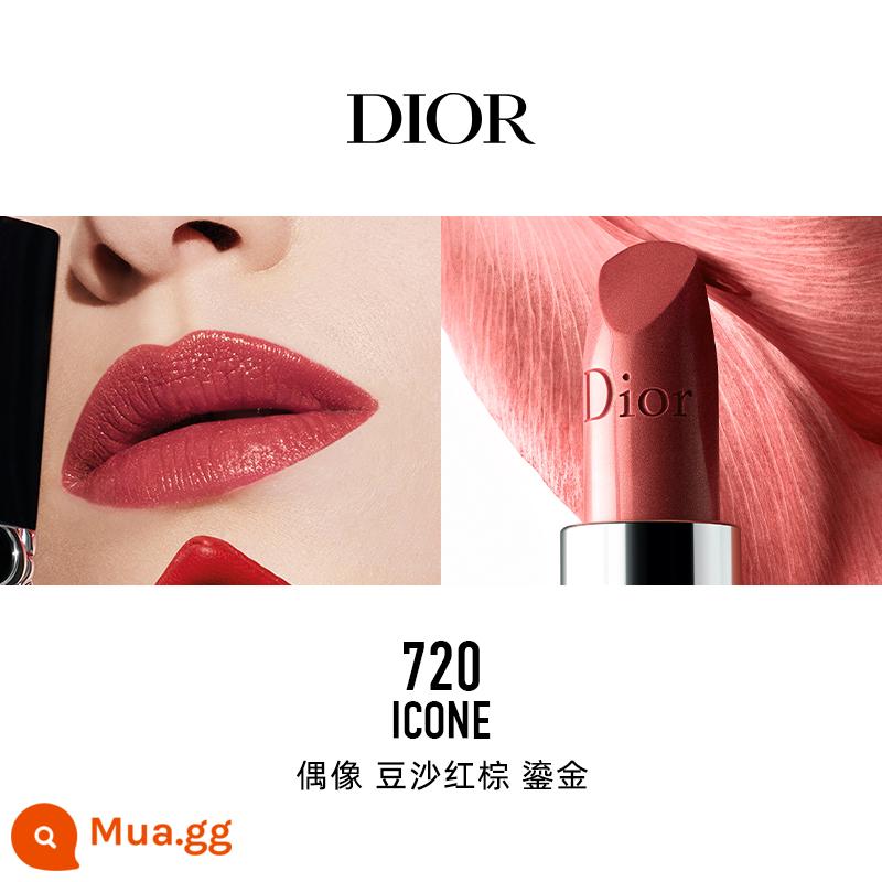 [Chữ độ nét cao] Son môi vàng xanh Dior Dior Lieyan màu mới #735#999#720 nhung - [Màu sắc nổi tiếng] 720 Idol Red Bean Paste Gilt