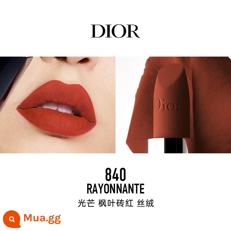 [Chữ độ nét cao] Son môi vàng xanh Dior Dior Lieyan màu mới #735#999#720 nhung - [Phong cách tương tự Reba] 840 Gạch lá phong nhẹ Red Velvet