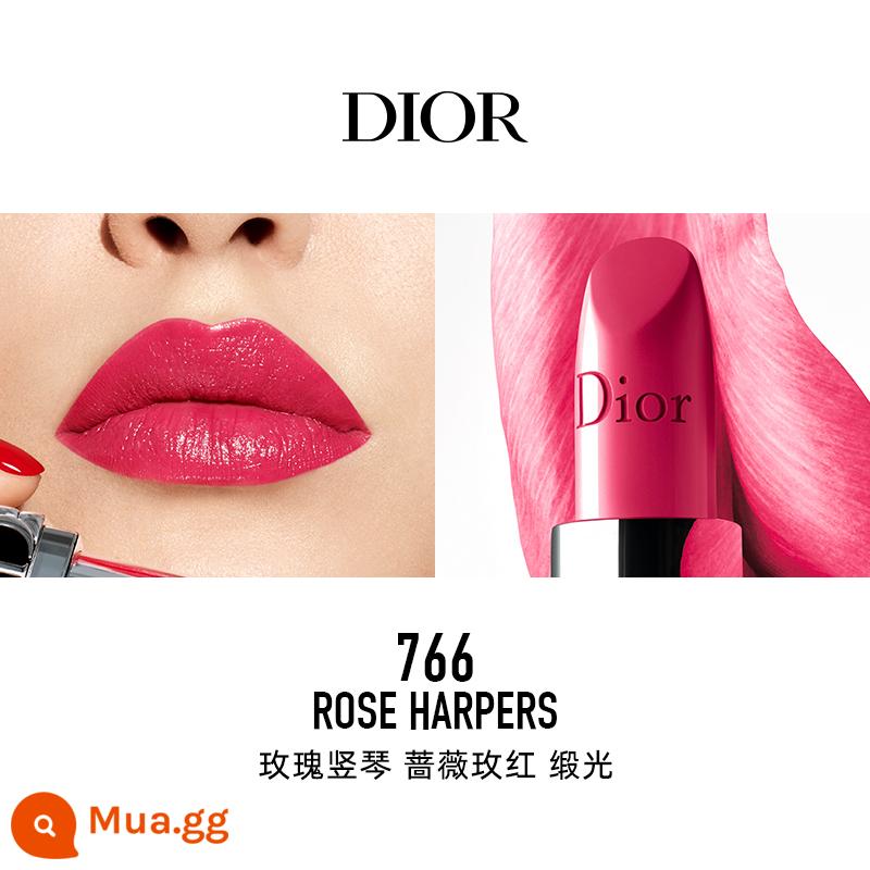 [Chữ độ nét cao] Son môi vàng xanh Dior Dior Lieyan màu mới #735#999#720 nhung - 766 Hoa Hồng Đàn Hạc Hoa Hồng Đỏ Satin