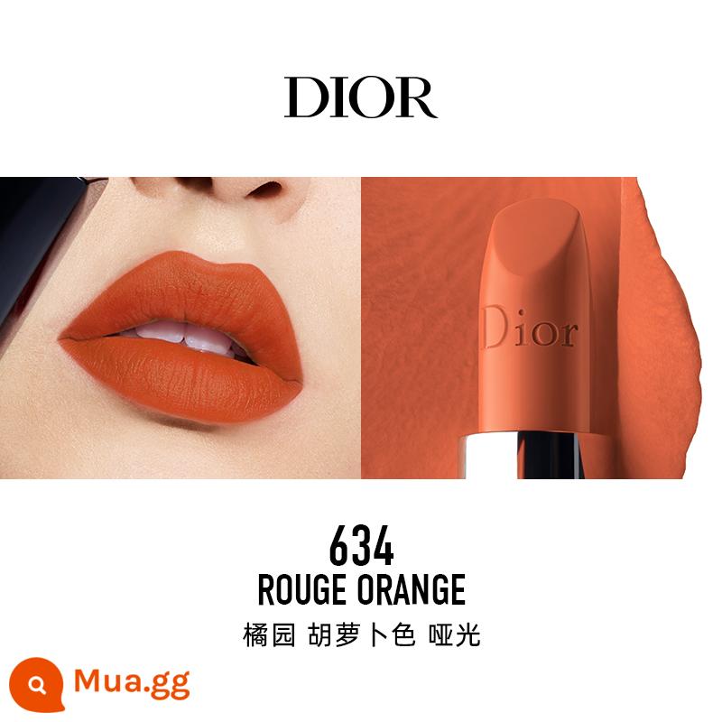 [Chữ độ nét cao] Son môi vàng xanh Dior Dior Lieyan màu mới #735#999#720 nhung - 634 Cam Cà Rốt Matte