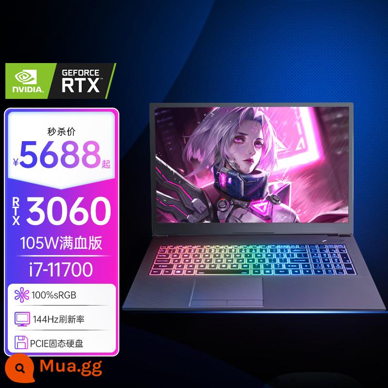 Bản full máu RTX3060 card đồ họa Nvidia 2022 máy tính xách tay chơi game Intel Core i5 mới 144Hz hiệu năng cao Card màn hình độc lập Ares 6G chơi game cấu hình cao thiết kế ăn gà dựng hình - [i7 thế hệ thứ 11 + RTX3060 đầy máu] Theo đuổi ánh sáng 6G/bàn chải cao 144Hz