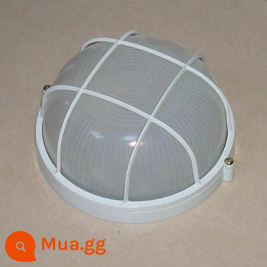 Đèn Led Chống Ẩm Bếp Bột Phòng Tắm Ngoài Trời Máy Hút Mùi Thủy Tinh Chống Nước Phong Cách Công Nghiệp Đèn Treo Tường Hình Bầu Dục - Vòng tròn vừa (kính mờ + vỏ nhôm) không có nguồn sáng (E