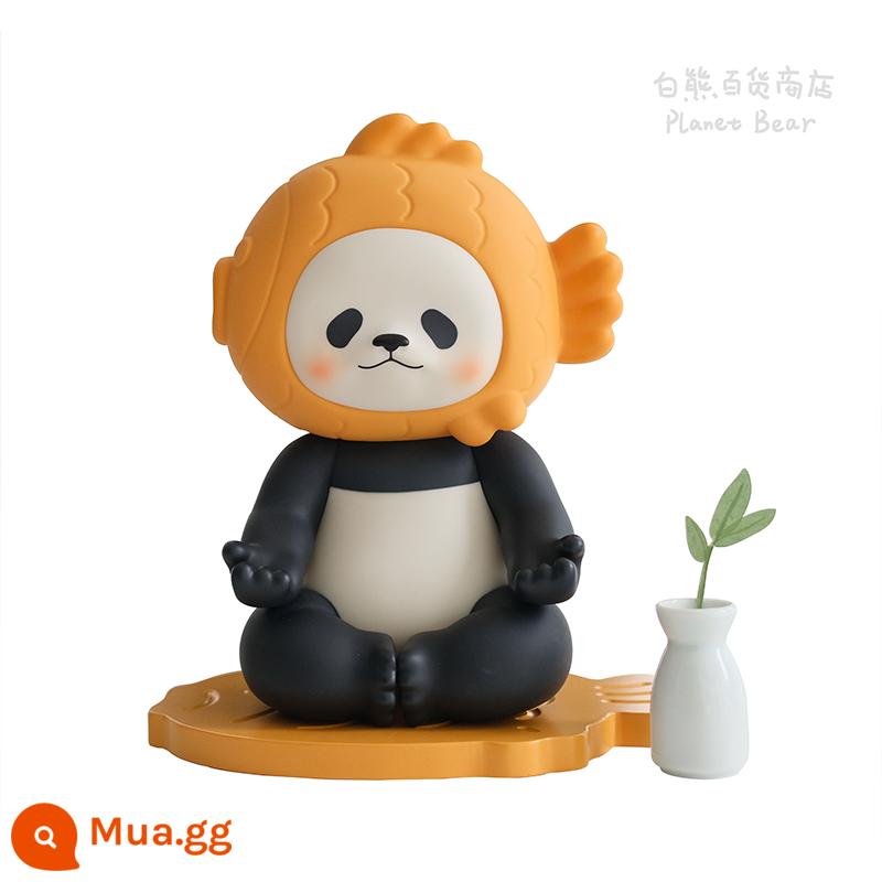 Stick thủy triều chơi PLANETBEAR nghiêm túc thiền định lớn PANPAN sea bream mô hình gấu trúc thủy triều chơi quà tặng - PANPAN lớn đang thiền định nghiêm túc