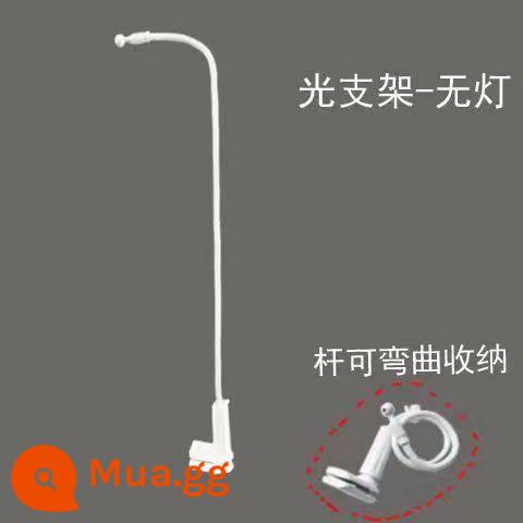 Bóng đèn LED năng lượng mặt trời có thể sạc lại khi mất điện chiếu sáng khẩn cấp chiếu sáng có thể tháo rời siêu sáng chợ đêm ngoài trời đèn gian hàng đường phố - Giá đỡ kẹp để bàn 1,28m