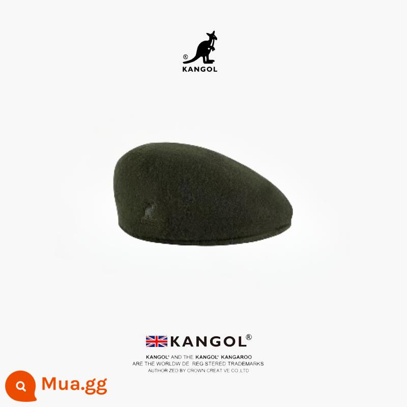 [Chính hãng chính thức] Mũ nồi kangaroo KANGOL Tropic 504 xu hướng thu đông nam nữ cùng kiểu mũ len - Màu xanh đậm [Len] Tóc thẳng điểm