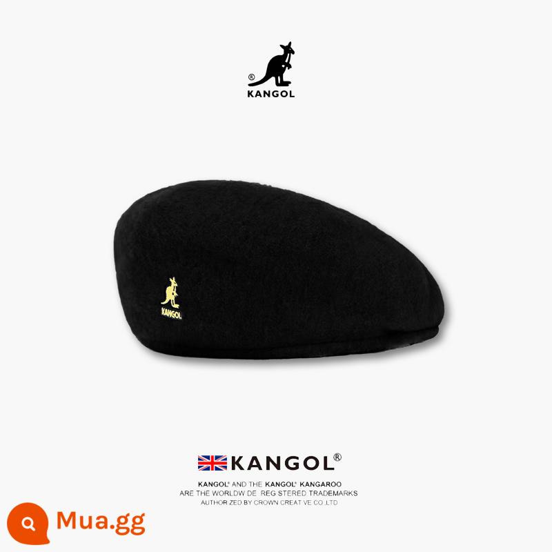 [Chính hãng chính thức] Mũ nồi kangaroo KANGOL Tropic 504 xu hướng thu đông nam nữ cùng kiểu mũ len - Vàng Đen [Len] Tóc Thẳng Điểm