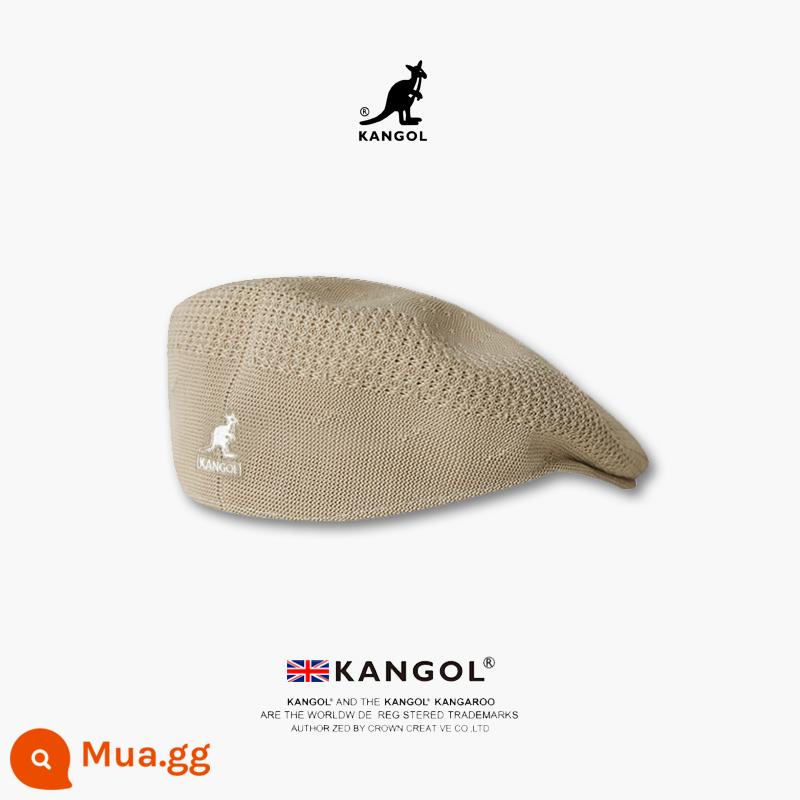 [Chính hãng chính thức] Mũ nồi kangaroo KANGOL Tropic 504 xu hướng thu đông nam nữ cùng kiểu mũ len - Nhãn trắng nhạt [lưới] tóc thẳng làm sẵn