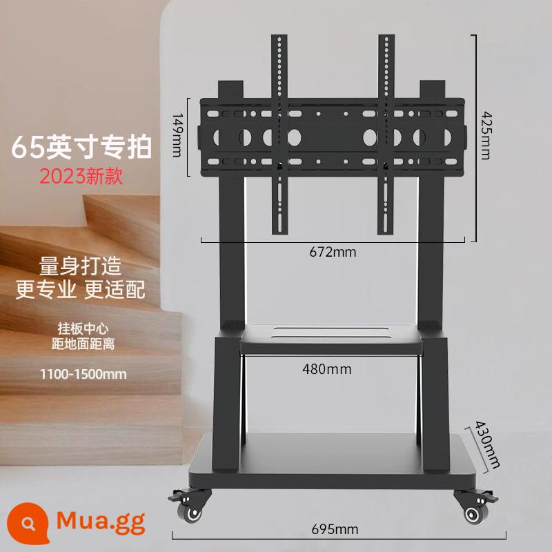 Giá đỡ tivi xe đẩy sàn rời có bánh xe thích hợp kê TCL Sony Móc treo màn hình All - [Chụp đặc biệt 65 inch] Thiết kế giá chụp đặc biệt 65 inch độc đáo/phong cách mới 2023/sự lựa chọn chuyên nghiệp hơn