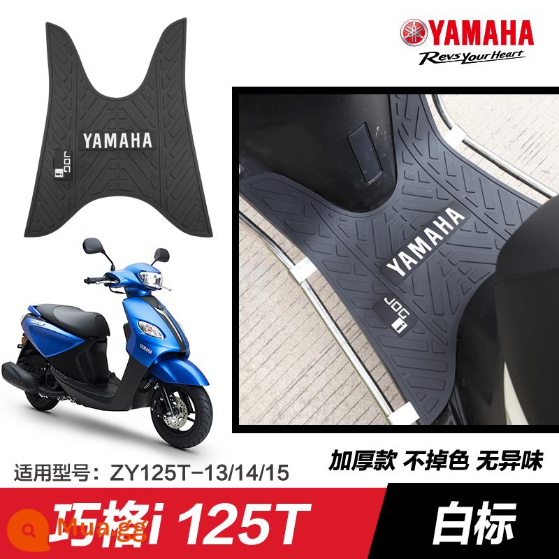 Yamaha Saiying GT Fuxi Patrol Eagle Asahi Eagle Fuying Qiaoge i125 miếng đệm chân sửa đổi phụ kiện miếng đệm chân xe tay ga - Qiaogei—nhãn trắng