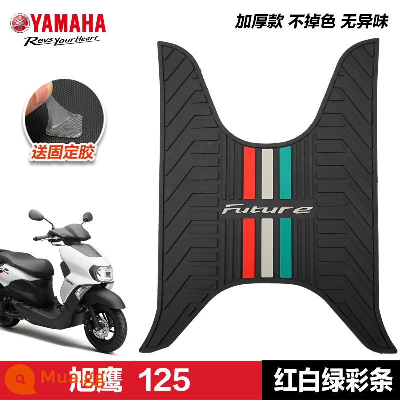 Yamaha Saiying GT Fuxi Patrol Eagle Asahi Eagle Fuying Qiaoge i125 miếng đệm chân sửa đổi phụ kiện miếng đệm chân xe tay ga - Xuying 125—đỏ, trắng và xanh lục