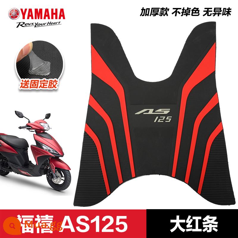 Yamaha Saiying GT Fuxi Patrol Eagle Asahi Eagle Fuying Qiaoge i125 miếng đệm chân sửa đổi phụ kiện miếng đệm chân xe tay ga - Husi AS125—thanh lớn màu đỏ