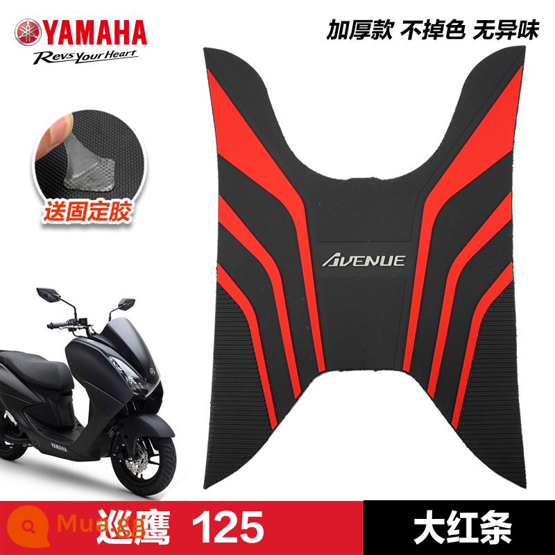 Yamaha Saiying GT Fuxi Patrol Eagle Asahi Eagle Fuying Qiaoge i125 miếng đệm chân sửa đổi phụ kiện miếng đệm chân xe tay ga - Patrol Eagle 125—thanh lớn màu đỏ