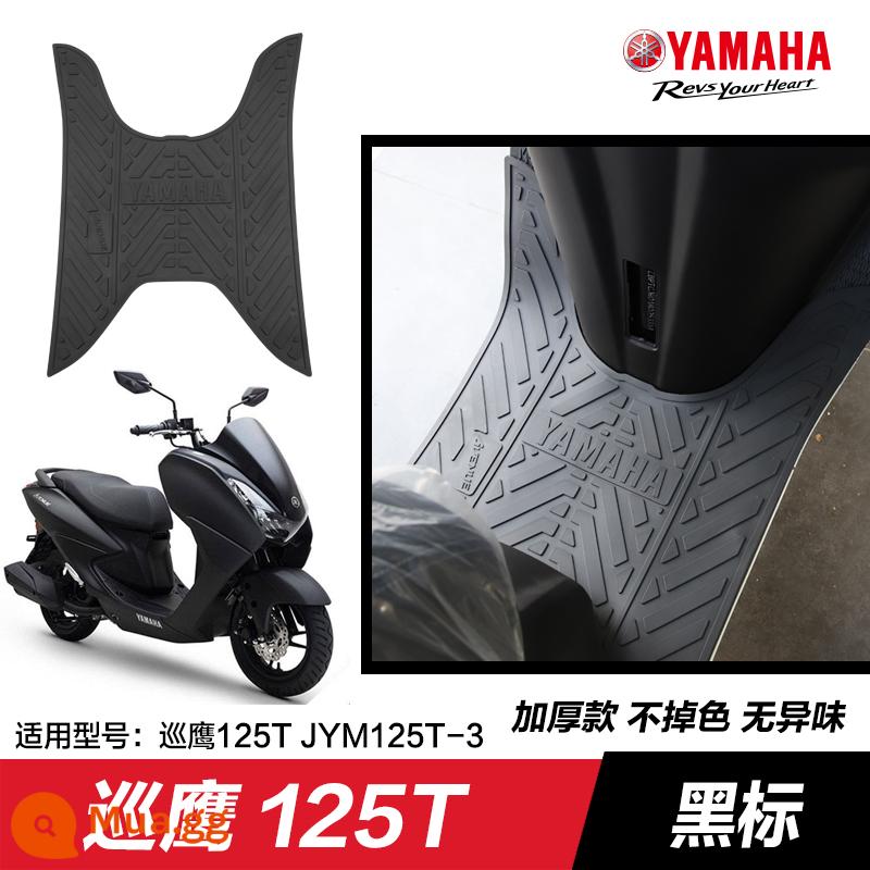 Yamaha Saiying GT Fuxi Patrol Eagle Asahi Eagle Fuying Qiaoge i125 miếng đệm chân sửa đổi phụ kiện miếng đệm chân xe tay ga - Đại Bàng Tuần Tra 125—Nhãn Đen