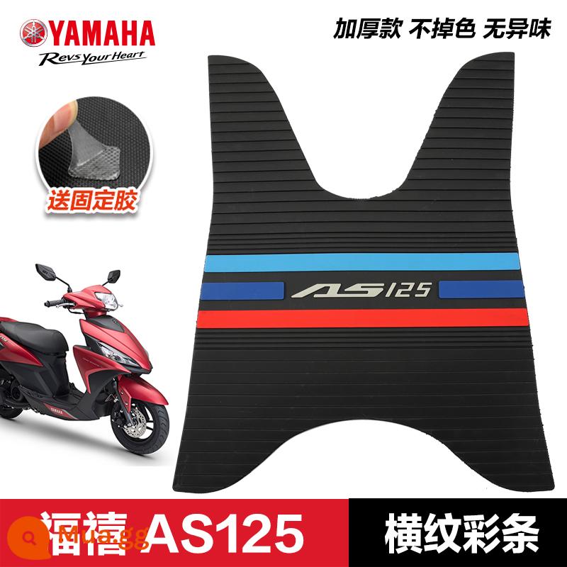 Yamaha Saiying GT Fuxi Patrol Eagle Asahi Eagle Fuying Qiaoge i125 miếng đệm chân sửa đổi phụ kiện miếng đệm chân xe tay ga - Husi AS125—dải màu ngang