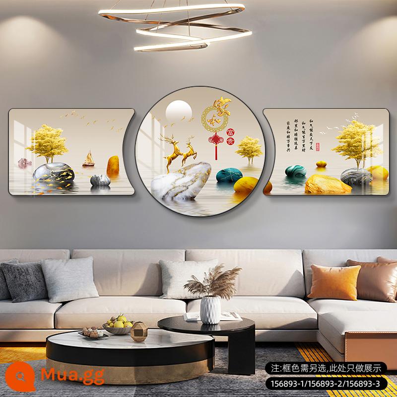 Sofa Nền Tranh Treo Tường Có Nghĩa Là Tốt Hiện Đại Đơn Giản Nhẹ Sang Trọng Triptych Mới Cao Cấp Khí Quyển Phòng Khách Tranh Trang Trí - Gia đình hòa thuận