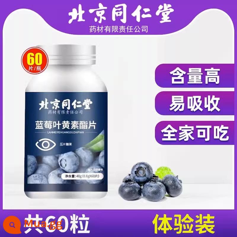 Tongrentang blueberry lutein ester bảo vệ mắt không được cấp bằng sáng chế dành cho người trung niên và người cao tuổi trẻ em người lớn kẹo mềm viên nang đích thực cửa hàng hàng đầu - 1 hộp gói dùng thử [đắt tiền cước] (số lượng 1 tháng)