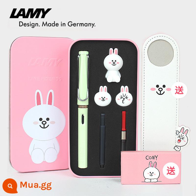 Ngày lễ tình nhân Năm mới Kỷ Mão Lamy Lễ hội mùa xuân món quà sinh nhật cô giáo dành cho bạn gái tặng bạn gái sáng tạo và thiết thực - Coni Rabbit-Macaron Xanh [Hộp Sắt Tinh Tế]