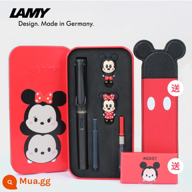 Ngày lễ tình nhân Năm mới Kỷ Mão Lamy Lễ hội mùa xuân món quà sinh nhật cô giáo dành cho bạn gái tặng bạn gái sáng tạo và thiết thực - Mickey và Minnie-Đen mờ [Hộp sắt tinh tế]