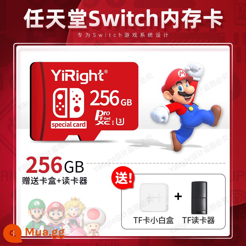 Chuyển đổi thẻ nhớ 512G Nintendo thẻ nhớ chuyên dụng thẻ nhớ ns thẻ 3dsd máy chơi game mở rộng thẻ tf - [②⑤⑥G]Thẻ nhớ máy chơi game switch (đi kèm đầu đọc thẻ + hộp đựng thẻ)