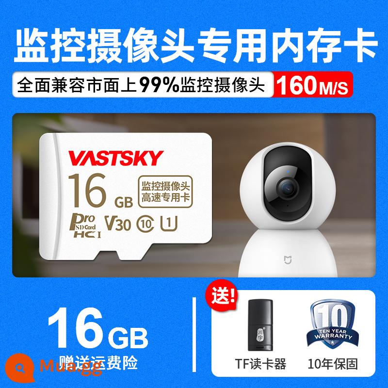 Bộ nhớ giám sát thẻ chuyên dụng thẻ nhớ camera 128g phổ fat32 thẻ tf đa năng thẻ sd thẻ nhớ 360 - Thẻ nhớ tốc độ cao cho camera giám sát [①⑥G]