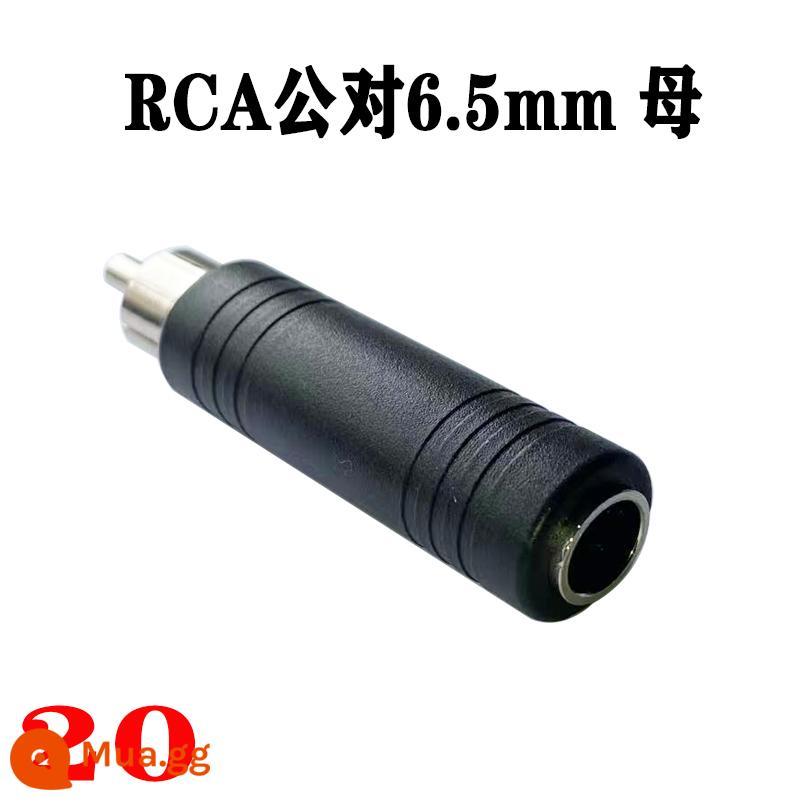 Miễn phí vận chuyển 6.5/3.5mm/RCA đầu hoa sen cách mạng rca hoa sen đôi nam nữ thành nữ cắm xả điện đàn piano âm thanh loa điện chuyển dây trộn hoa sen âm thanh AV1 điểm 2 điểm dòng - 20: RCA nam đến nữ 6,5mm