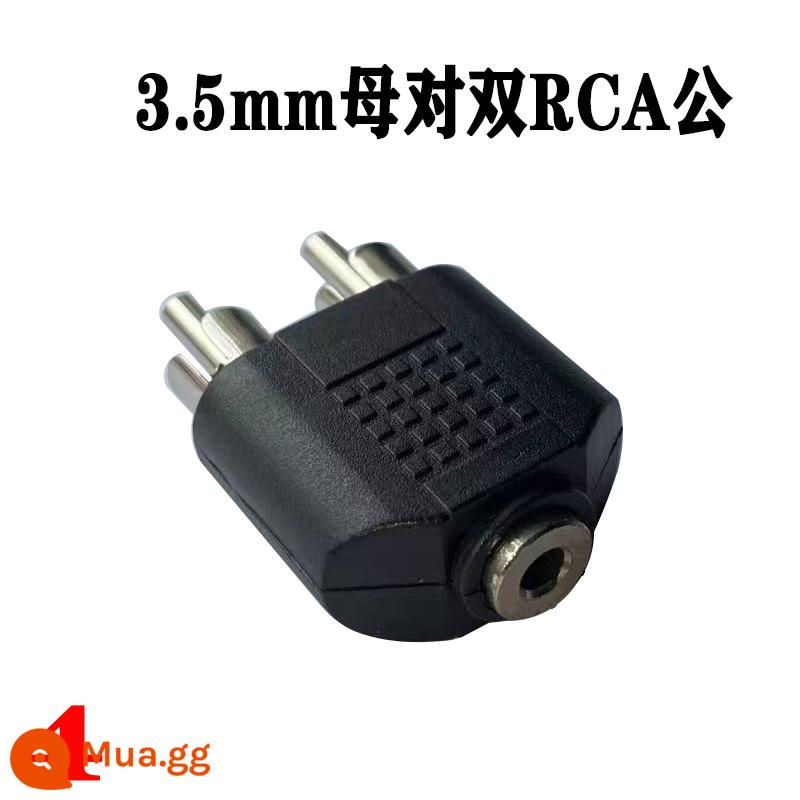 Miễn phí vận chuyển 6.5/3.5mm/RCA đầu hoa sen cách mạng rca hoa sen đôi nam nữ thành nữ cắm xả điện đàn piano âm thanh loa điện chuyển dây trộn hoa sen âm thanh AV1 điểm 2 điểm dòng - 4: Cặp đôi RCA 3,5 mm