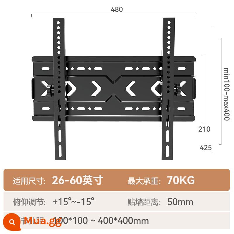 Giá treo TV đa năng Giá treo tường đa năng cho Xiaomi Hisense tcl Skyworth 55/65/75/85 inch - Điều chỉnh góc nghiêng C-2 [26-60 inch] được nâng cấp và dày lên