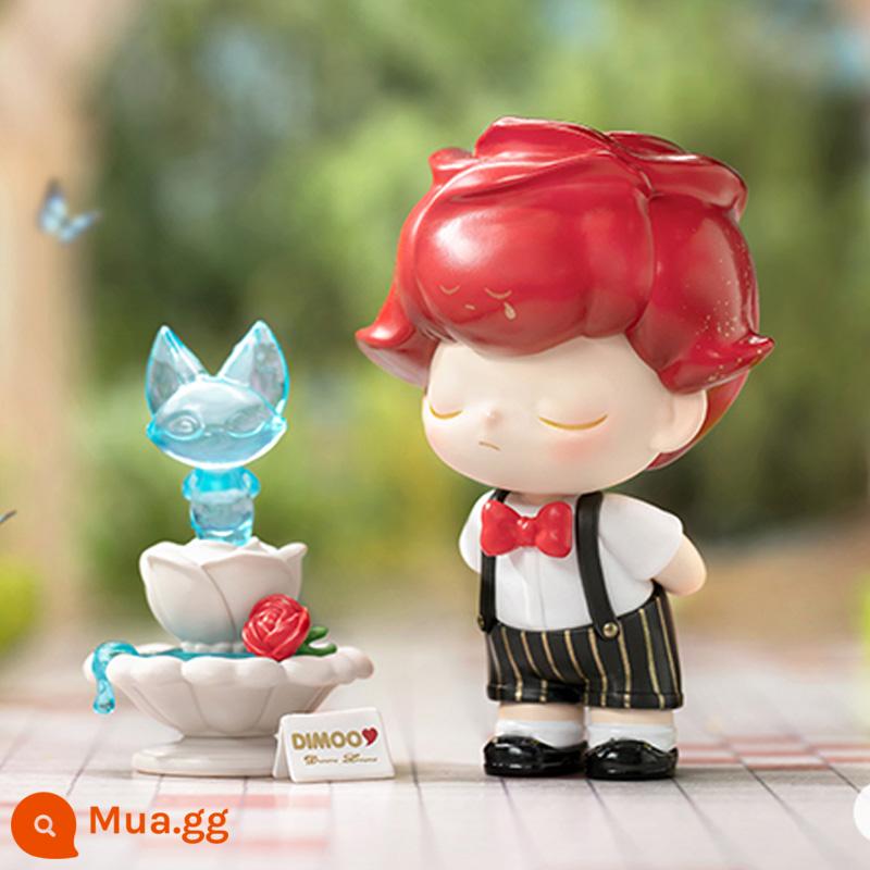 POPMART Bubble Mart DIMOO Ngày hẹn hò Series Blind Box Model Đồ chơi hợp thời trang Lễ tình nhân Quà tặng tỏ tình - [Đài phun nước xưng tội] (Bao gồm xác nhận mở hộp thẻ thời thượng)