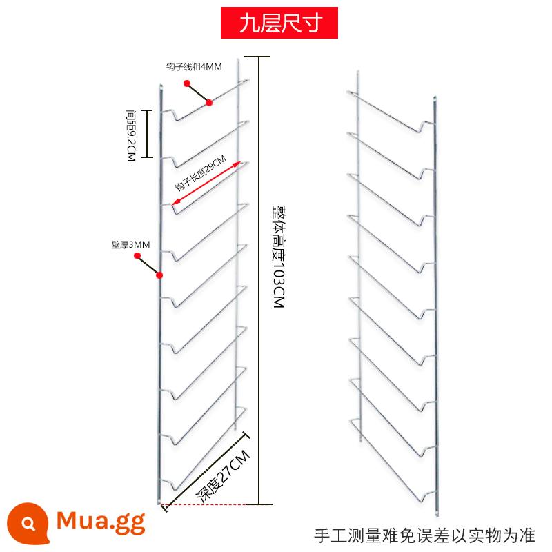 Bảng màu giá đỡ màn hình mẫu mẫu khối phần cứng tổng thể cửa tủ bảng điều khiển tấm đệm nhôm tủ quần áo tủ trưng bày mẫu thẻ màu cửa tủ mẫu - Giá bộ kệ bảng màu trái phải 9 tầng màu bạc