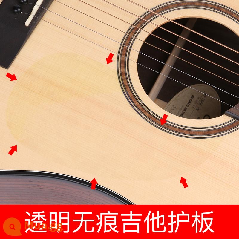 Đàn Guitar Người Mới Bắt Đầu Phụ Kiện Tặng Ba Lô Đàn Guitar Dây Chuyển Vị Kẹp Chỉnh Ngón Tay Cốt Cốt Cuốn Gọn Toàn Bộ - miếng bảo vệ đàn guitar trong suốt