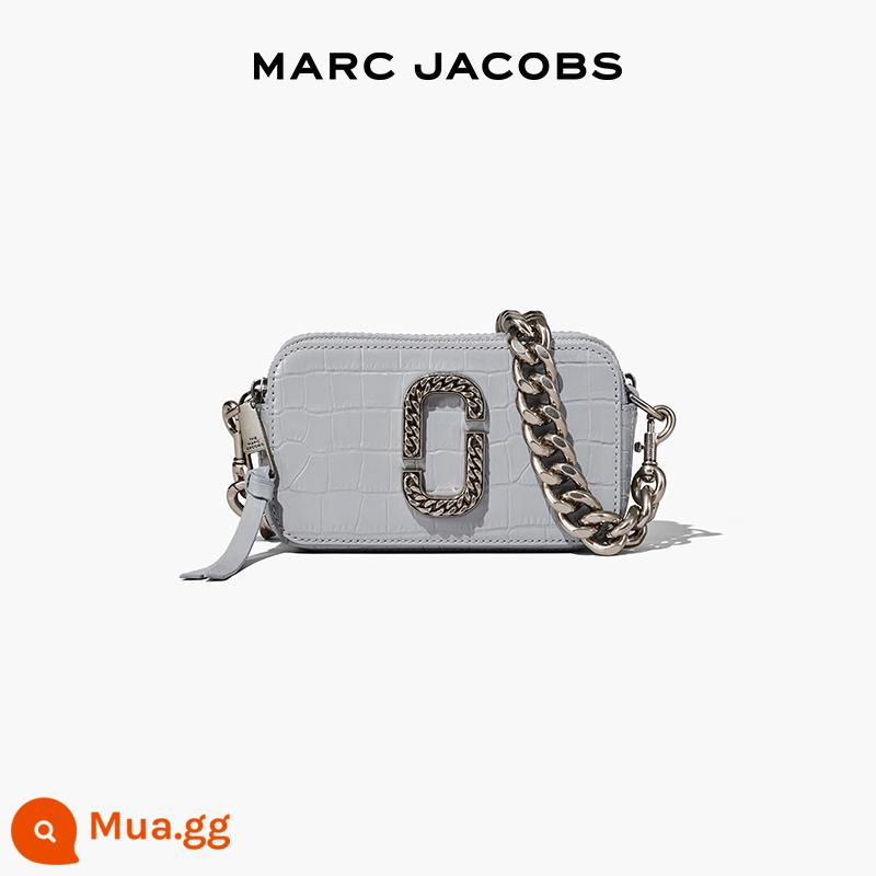 [Quà tặng năm mới] MARC JACOBS SNAPSHOT máy ảnh đeo chéo dập nổi da cá sấu mj - xám