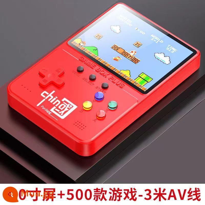 Máy chơi game cầm tay 2024 mẫu mới có TV Tetris màn hình lớn hoài cổ dành cho trẻ em Super FC Mary chính hãng đôi độ phân giải cao nhà Mario có tay cầm đồ chơi kiểu cũ bảng điều khiển cầm tay mini - Đĩa đơn màu đỏ cổ điển [Màn hình lớn 3 inch Trung Quốc 500 trong một]