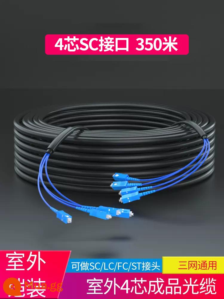 Tùy chỉnh áo giáp ngoài trời hoàn thành cáp quang Gyxtw Tiêu chuẩn quốc gia Viễn thông Teleccations Lớp bốn -Core SC Fiber 2 Core 8 Core 12 Core 6 Air Buried miễn trừ đơn lẻ -Chuẩn bị BUMPER LIGHT OUTER OUTDOOR BUMPER LINE - Đầu nối SC 4 lõi (350 mét) cáp quang được bọc thép/tùy chỉnh được hỗ trợ