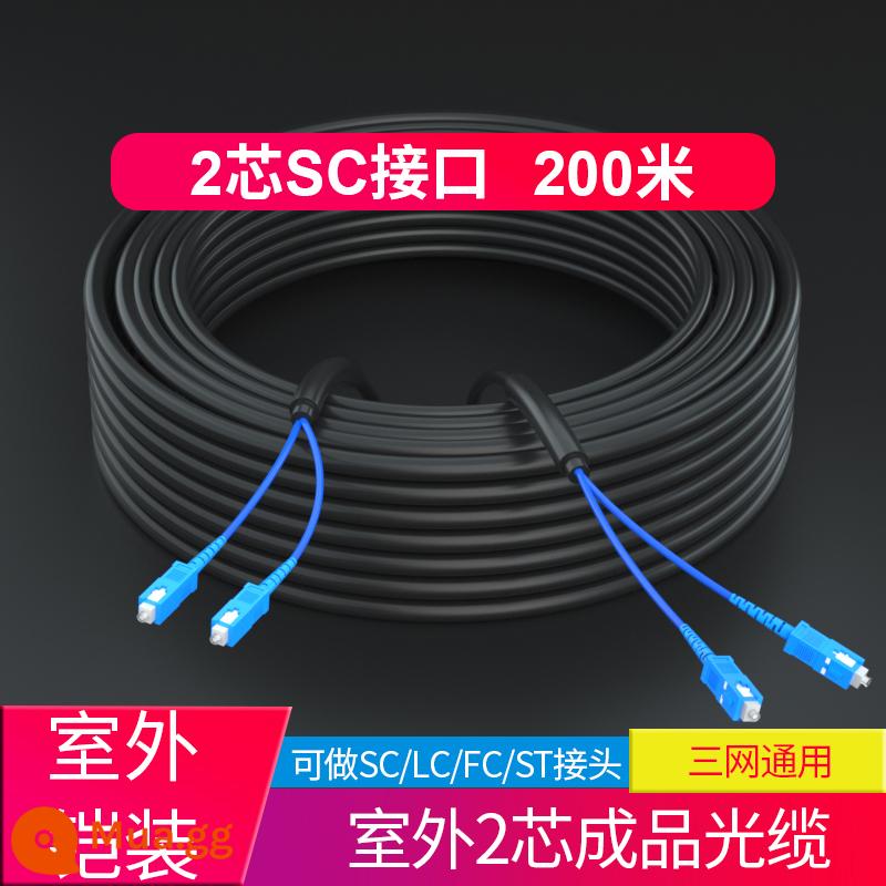 Tùy chỉnh áo giáp ngoài trời hoàn thành cáp quang Gyxtw Tiêu chuẩn quốc gia Viễn thông Teleccations Lớp bốn -Core SC Fiber 2 Core 8 Core 12 Core 6 Air Buried miễn trừ đơn lẻ -Chuẩn bị BUMPER LIGHT OUTER OUTDOOR BUMPER LINE - (2 lõi 200 mét) Đầu nối SC được bọc thép hoàn thiện cáp quang/hỗ trợ tùy chỉnh