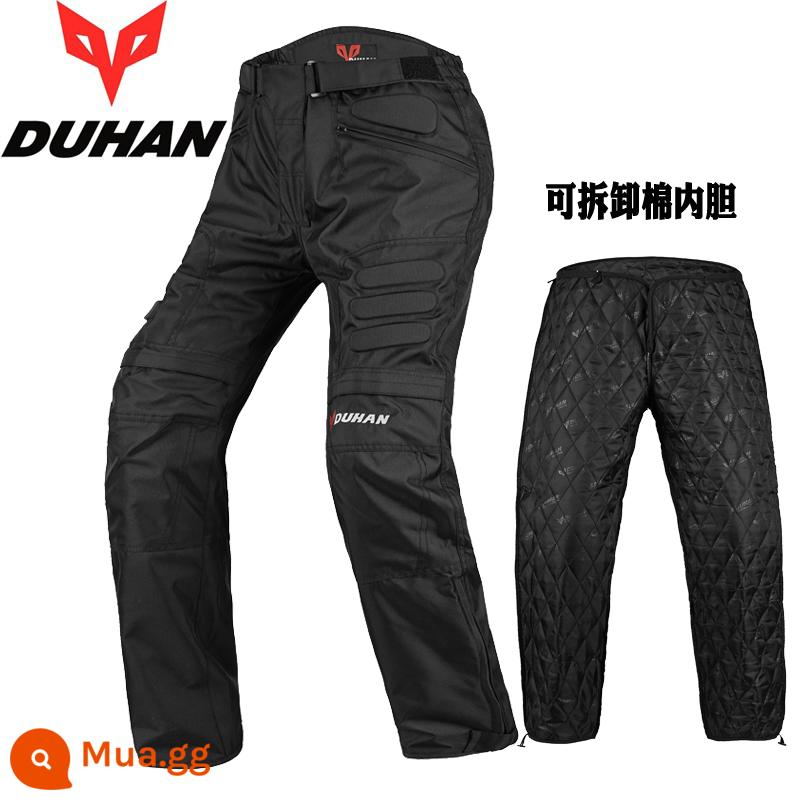 Duhan Racing Motor Motor Muff và Milter Circuit Women's Off -Road điều khiển Knight Motorcycle Set - 02 Quần đen [cotton và có thể tháo rời]