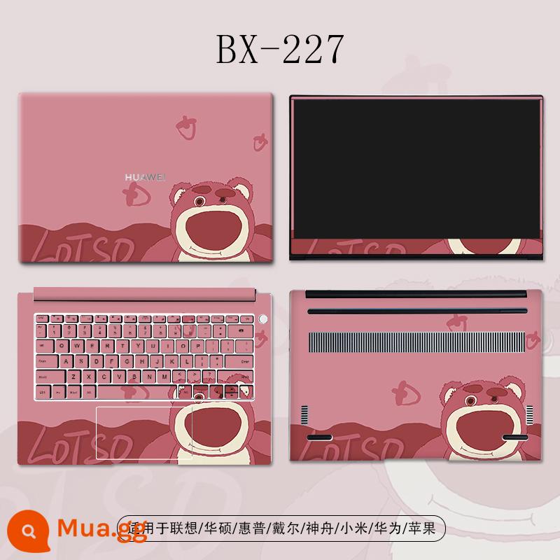 Miếng dán laptop ASUS a bean 14 series HP star 15 full bộ film bảo vệ Huawei matebook13 film Lenovo rescuer R9000P16 inch Dell Lingyue 5000 dễ thương - BX-227〖ABCD Four Sides〗Hãy đặt hàng và để lại tin nhắn mẫu máy tính