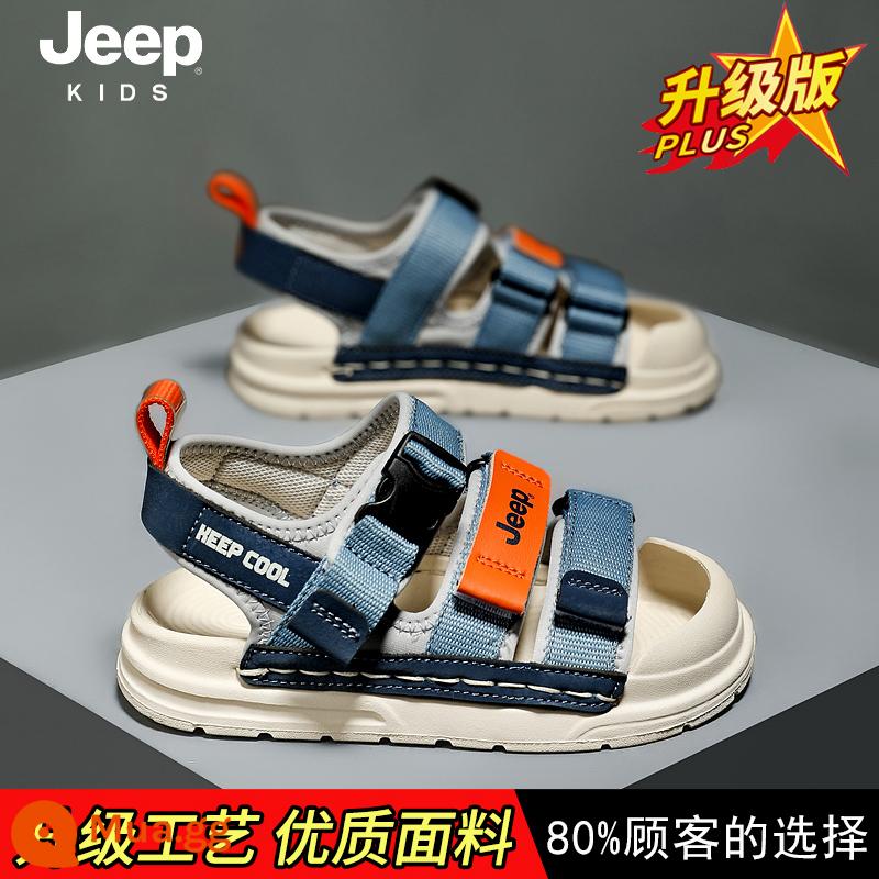 Giày thể thao jeep bé gái đế mềm chống trượt mùa hè 2023 giày đi biển Bao Đầu mùa hè mới cho bé gái - Sương nước/cam lửa (mẫu nâng cấp)