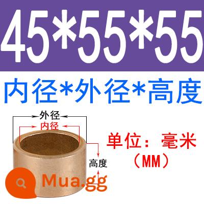 Luyện kim bột đồng tay nhỏ mang dầu đường kính trong 3 4 5 6 7 8 10 12 ống lót mỏng 14 ống lót 16-60 - 45*55*55