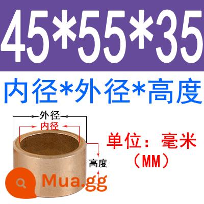 Luyện kim bột đồng tay nhỏ mang dầu đường kính trong 3 4 5 6 7 8 10 12 ống lót mỏng 14 ống lót 16-60 - 45*55*35