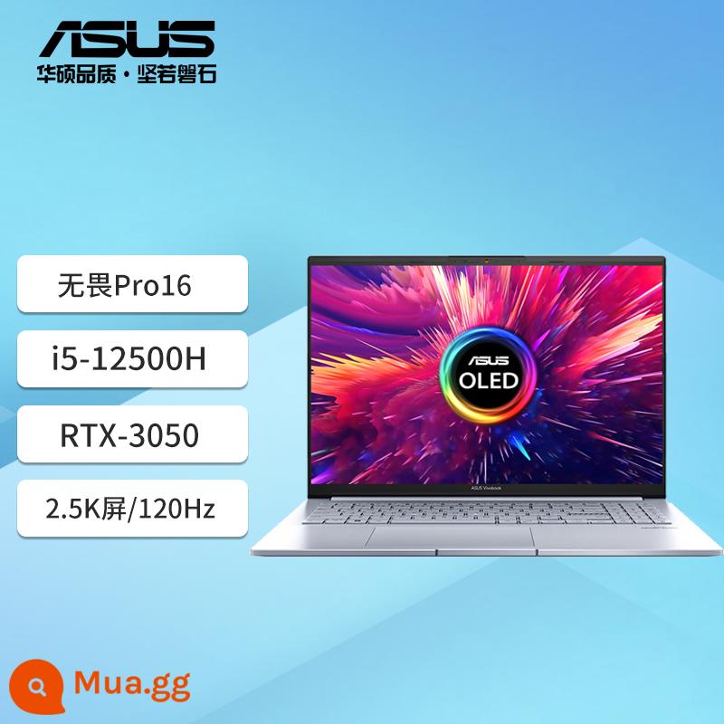 [Miễn lãi suất thứ 3] ASUS Fearless Pro15 Ruilong/Pro16/Màn hình 2.8K/120Hz/133%sRGB/Màn hình OLED/máy tính xách tay mỏng nhẹ dành cho sinh viên văn phòng công sở - Fearless Pro16/i5-12500H RTX3050/2.5K 120Hz 133%sRGB/Bạc