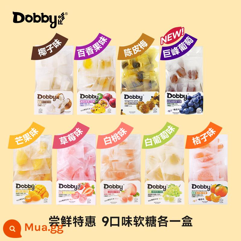 dobby dobby ếch du lịch giáng sinh kẹo dẻo trái cây xoài trắng nước đào kẹo snack chanh dây - [Thạch miễn phí]❤ ✔ Mỗi hộp kẹo dẻo có hương vị 1 hộp ✔